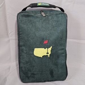 Masters Green Faux Suede Valuables Pouch Golf Bag Augusta Zipper Logo Case